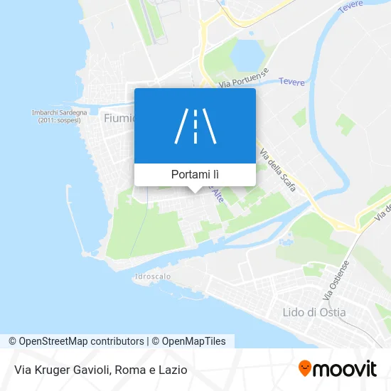 Mappa Via Kruger Gavioli