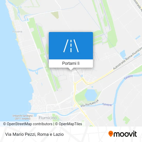 Mappa Via Mario Pezzi