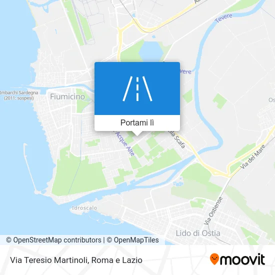 Mappa Via Teresio Martinoli