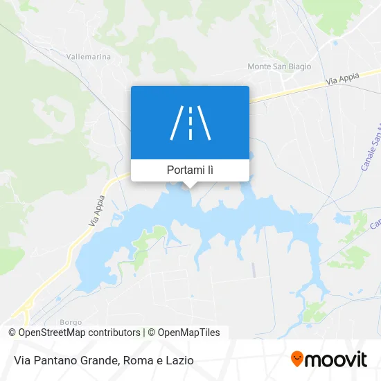 Mappa Via Pantano Grande