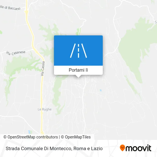 Mappa Strada Comunale Di Montecco