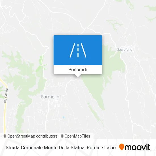 Mappa Strada Comunale Monte Della Statua
