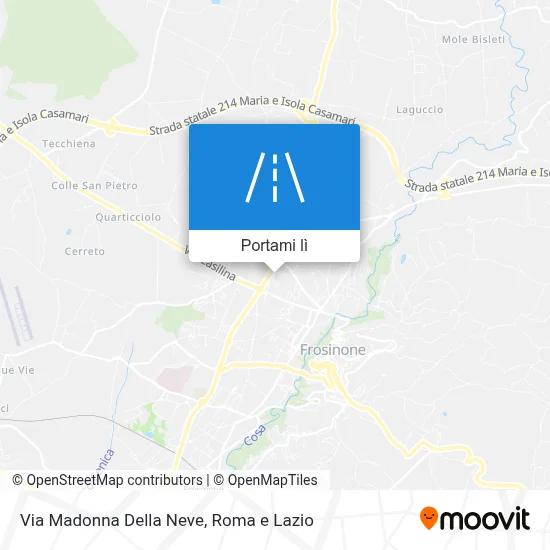 Mappa Via Madonna Della Neve