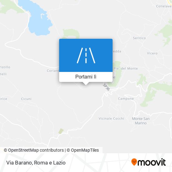 Mappa Via Barano