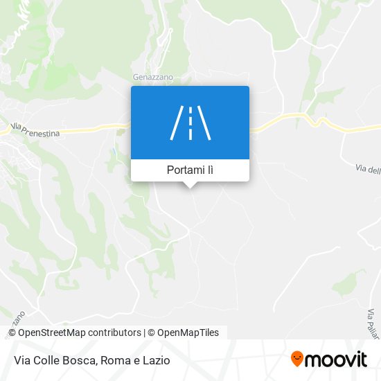Mappa Via Colle Bosca