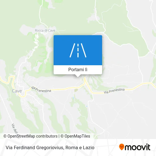 Mappa Via Ferdinand Gregoriovius