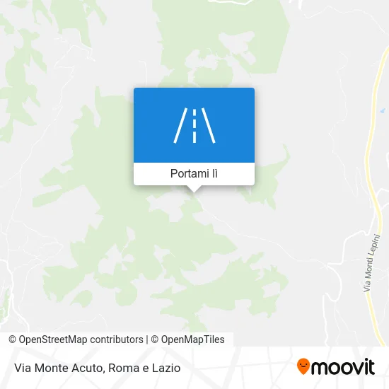 Mappa Via Monte Acuto