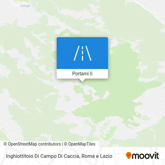 Mappa Inghiottitoio Di Campo Di Caccia
