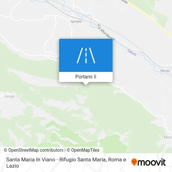 Mappa Santa Maria In Viano - Rifugio Santa Maria