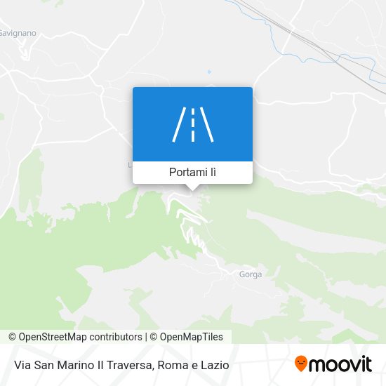 Mappa Via San Marino II Traversa