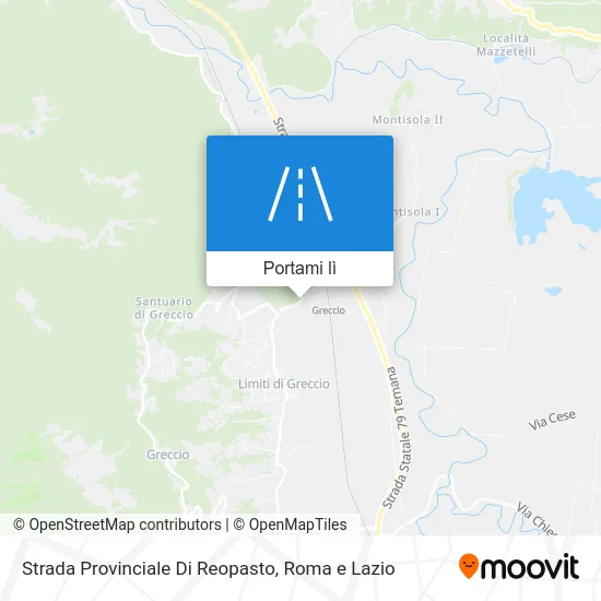 Mappa Strada Provinciale Di Reopasto