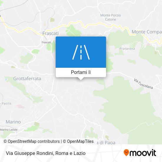 Mappa Via Giuseppe Rondini