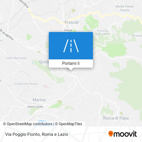 Mappa Via Poggio Fiorito