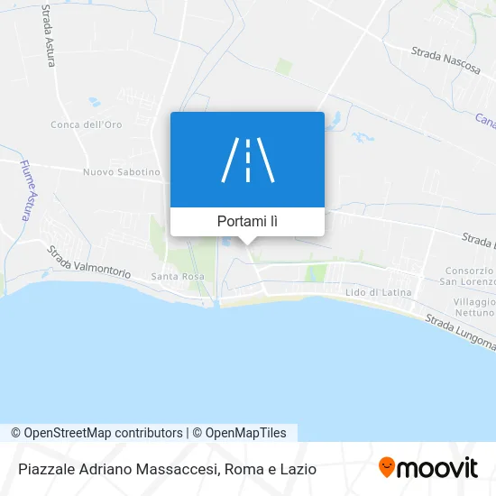 Mappa Piazzale Adriano Massaccesi
