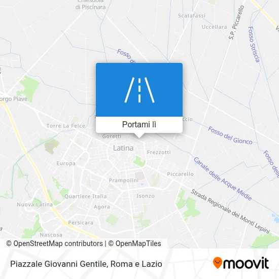 Mappa Piazzale Giovanni Gentile