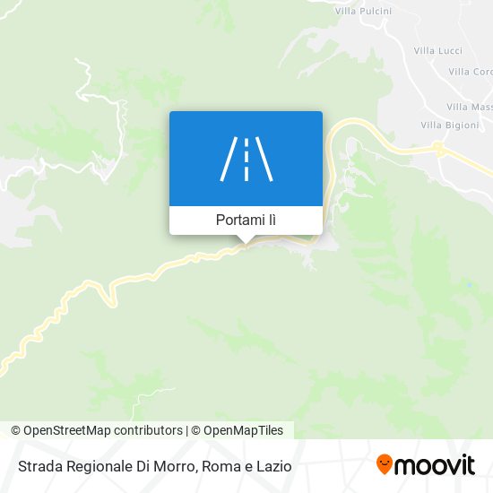 Mappa Strada Regionale Di Morro