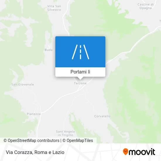 Mappa Via Corazza