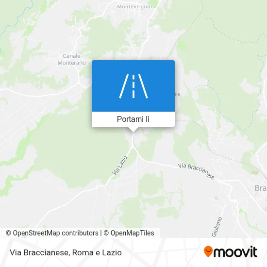 Mappa Via Braccianese