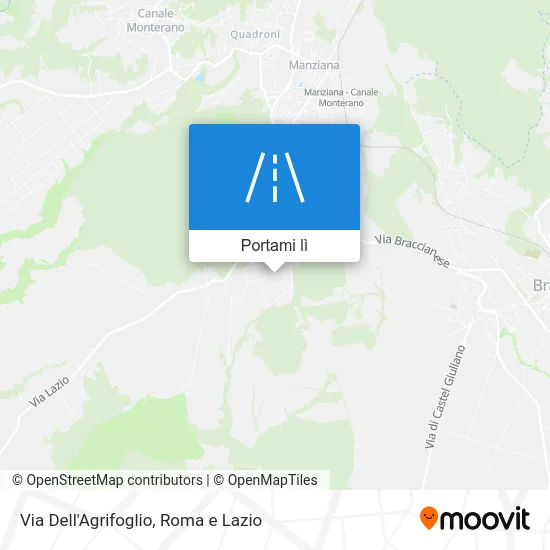 Mappa Via Dell'Agrifoglio