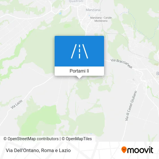 Mappa Via Dell'Ontano