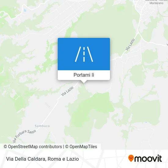 Mappa Via Della Caldara