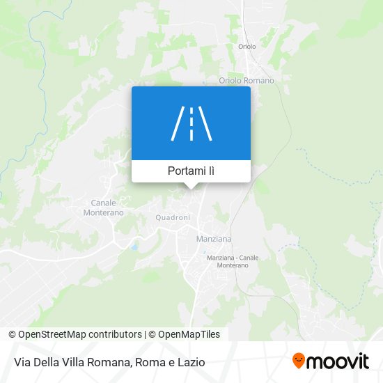 Mappa Via Della Villa Romana