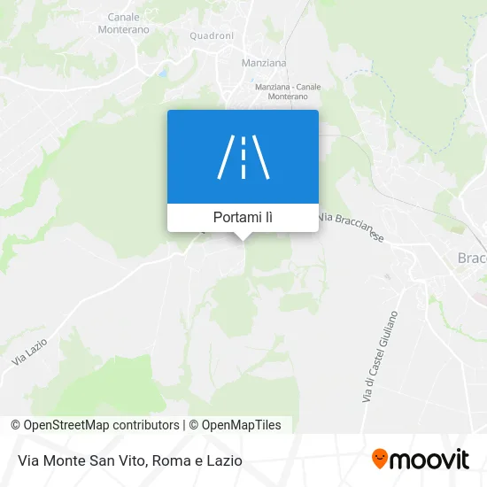 Mappa Via Monte San Vito