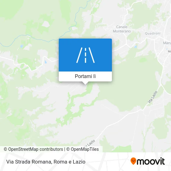 Mappa Via Strada Romana