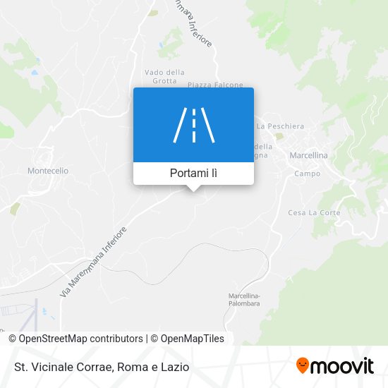 Mappa St. Vicinale Corrae