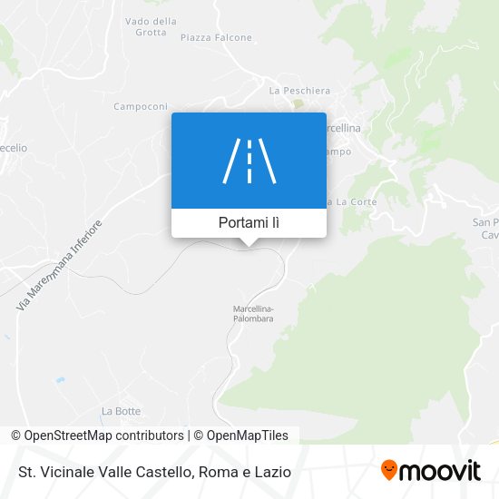 Mappa St. Vicinale Valle Castello