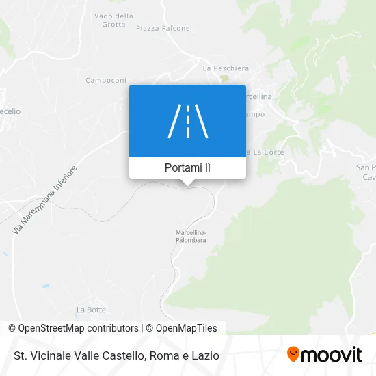Mappa St. Vicinale Valle Castello