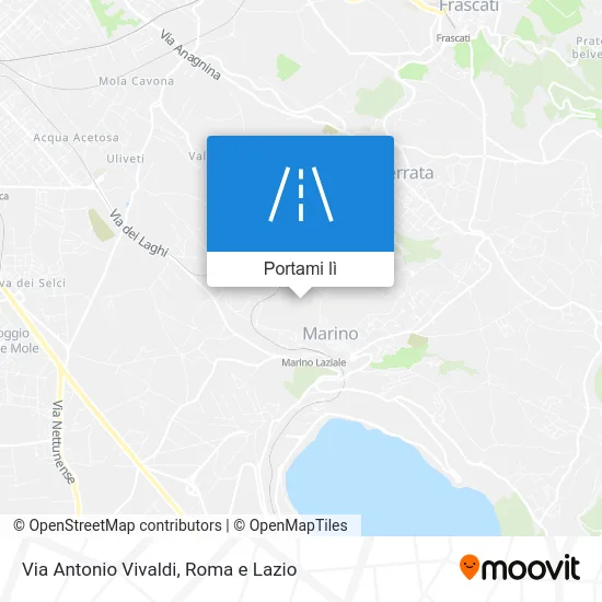 Mappa Via Antonio Vivaldi