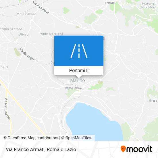 Mappa Via Franco Armati