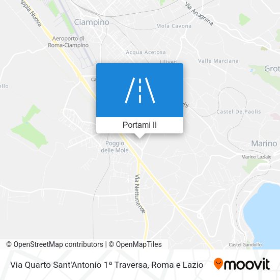 Mappa Via Quarto Sant'Antonio 1ª Traversa