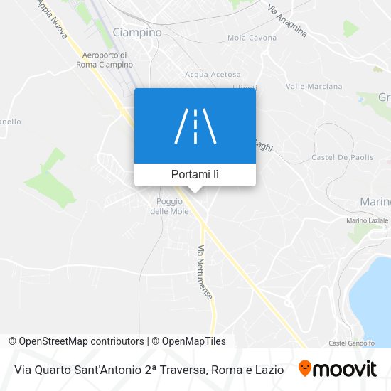 Mappa Via Quarto Sant'Antonio 2ª Traversa