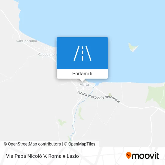 Mappa Via Papa Nicolò V