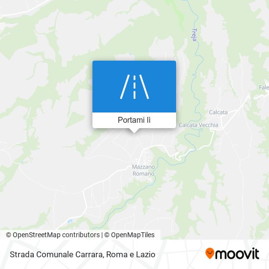 Mappa Strada Comunale Carrara