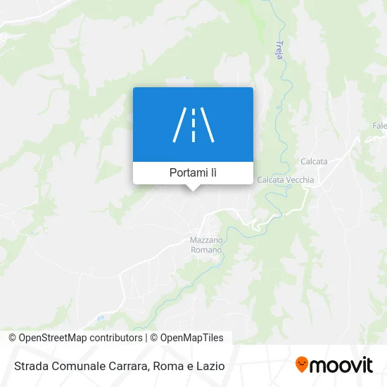 Mappa Strada Comunale Carrara