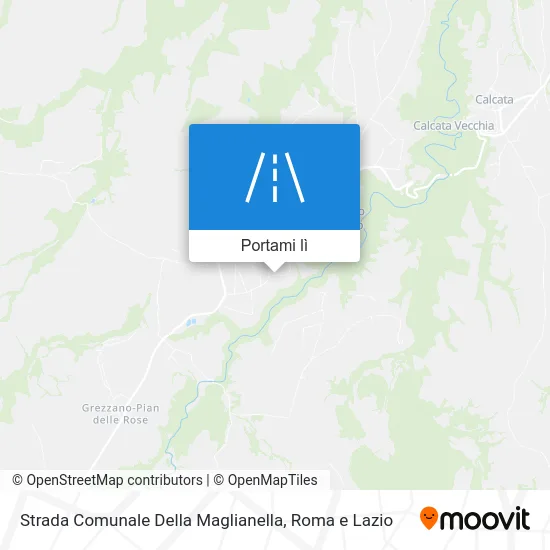 Mappa Strada Comunale Della Maglianella