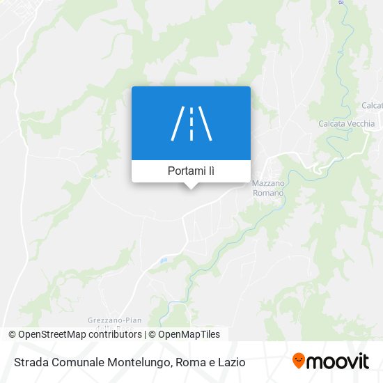 Mappa Strada Comunale Montelungo