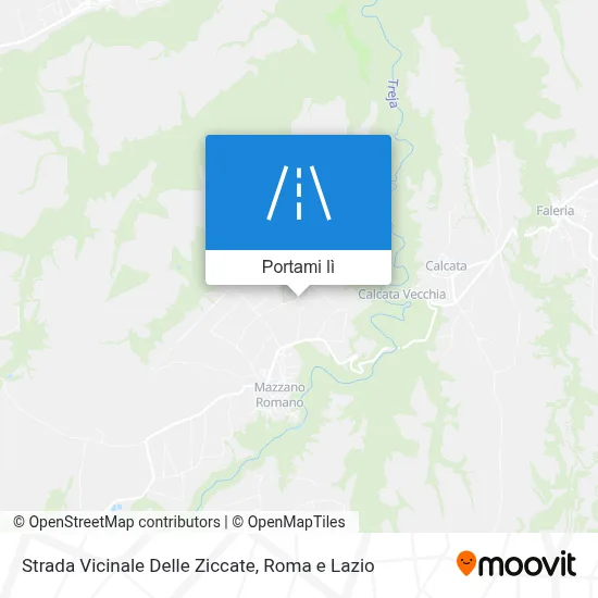 Mappa Strada Vicinale Delle Ziccate