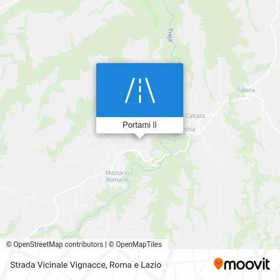 Mappa Strada Vicinale Vignacce