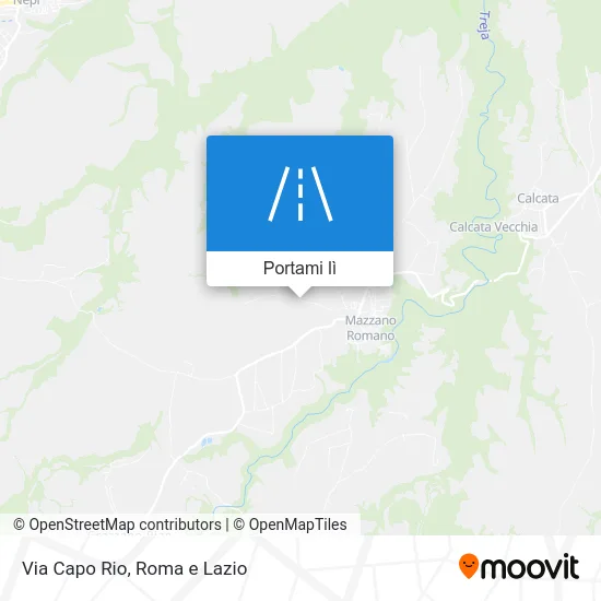 Mappa Via Capo Rio