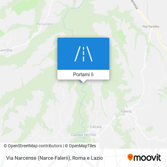 Mappa Via Narcense (Narce-Falerii)