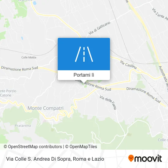 Mappa Via Colle S. Andrea Di Sopra