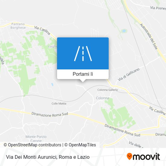 Mappa Via Dei Monti Aurunici