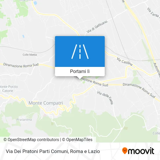 Mappa Via Dei Pratoni Parti Comuni