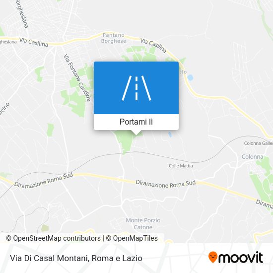 Mappa Via Di Casal Montani