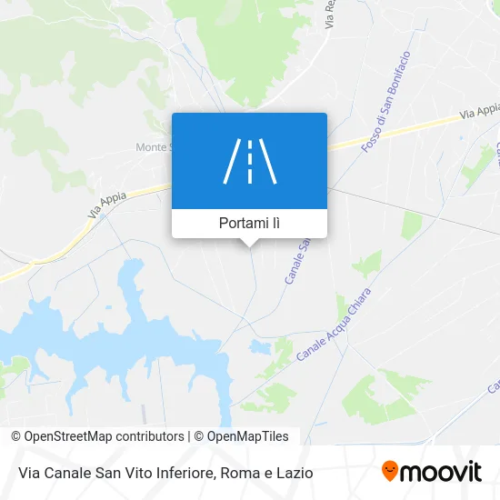 Mappa Via Canale San Vito Inferiore