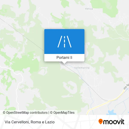 Mappa Via Cervelloni